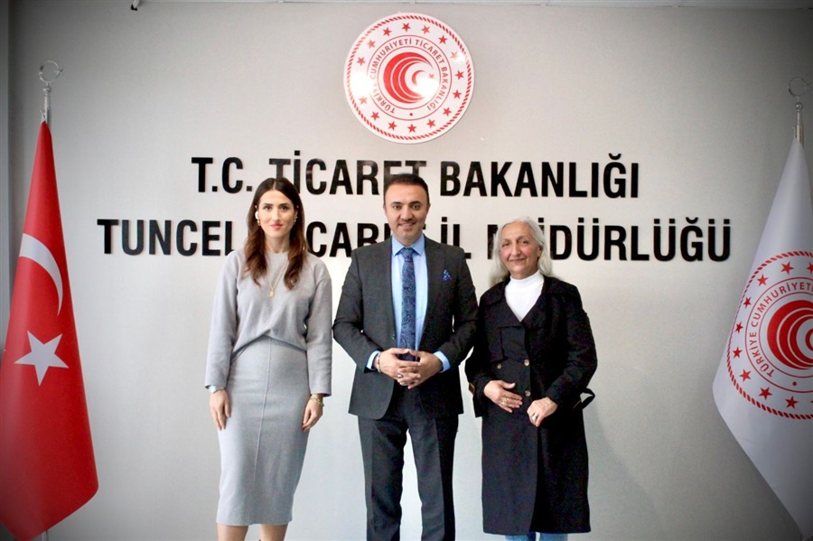 MERHUM UZUN MEHMET'İN AİLESİNDEN TİCARET İL MÜDÜRLÜĞÜNE TEŞEKKÜR ZİYARETİ