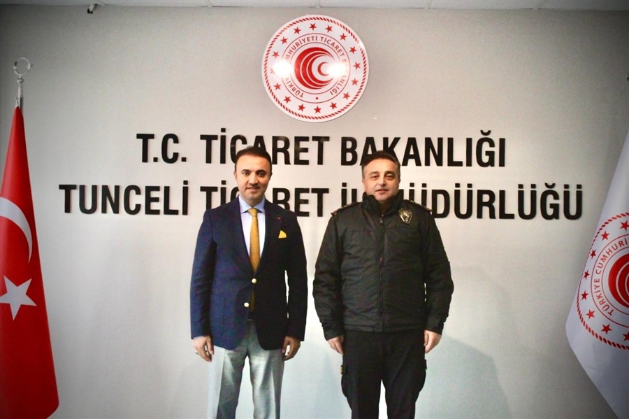 İL EMNİYET MÜDÜRÜ DEMİRALAY'DAN TUNCELİ TİCARET İL MÜDÜRLÜĞÜNE ZİYARET
