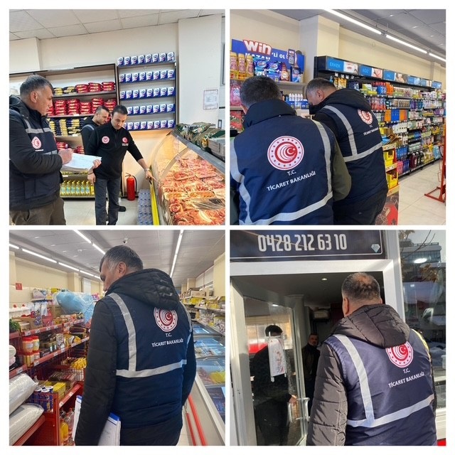 TUNCELİ'DE OCAK AYINDA 87 FİRMADA 1155 ÜRÜN DENETLENDİ!